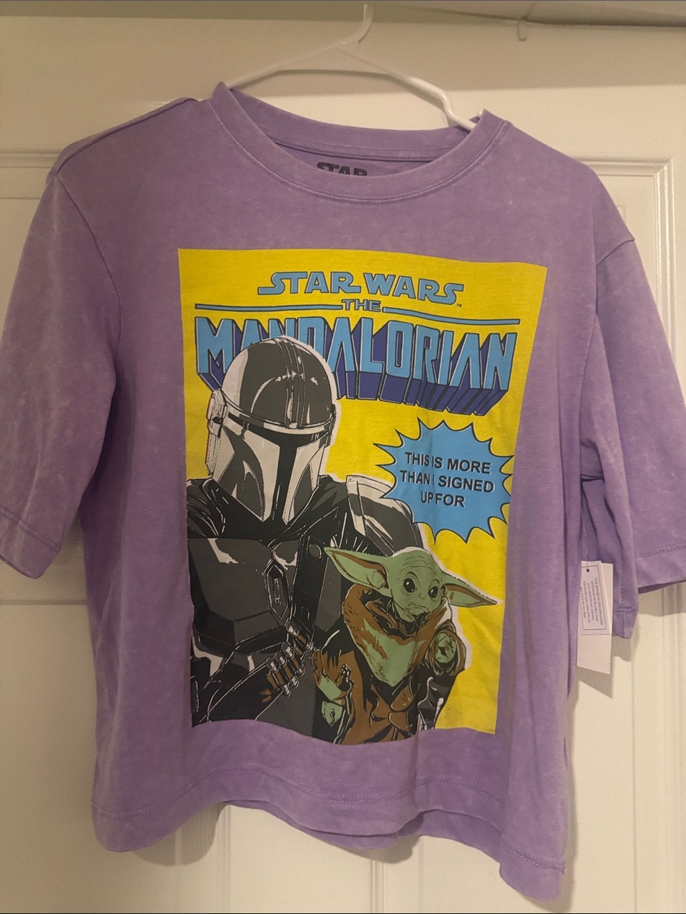 Star Wars The Mandalorian Kids Graphic Tee - Lavender